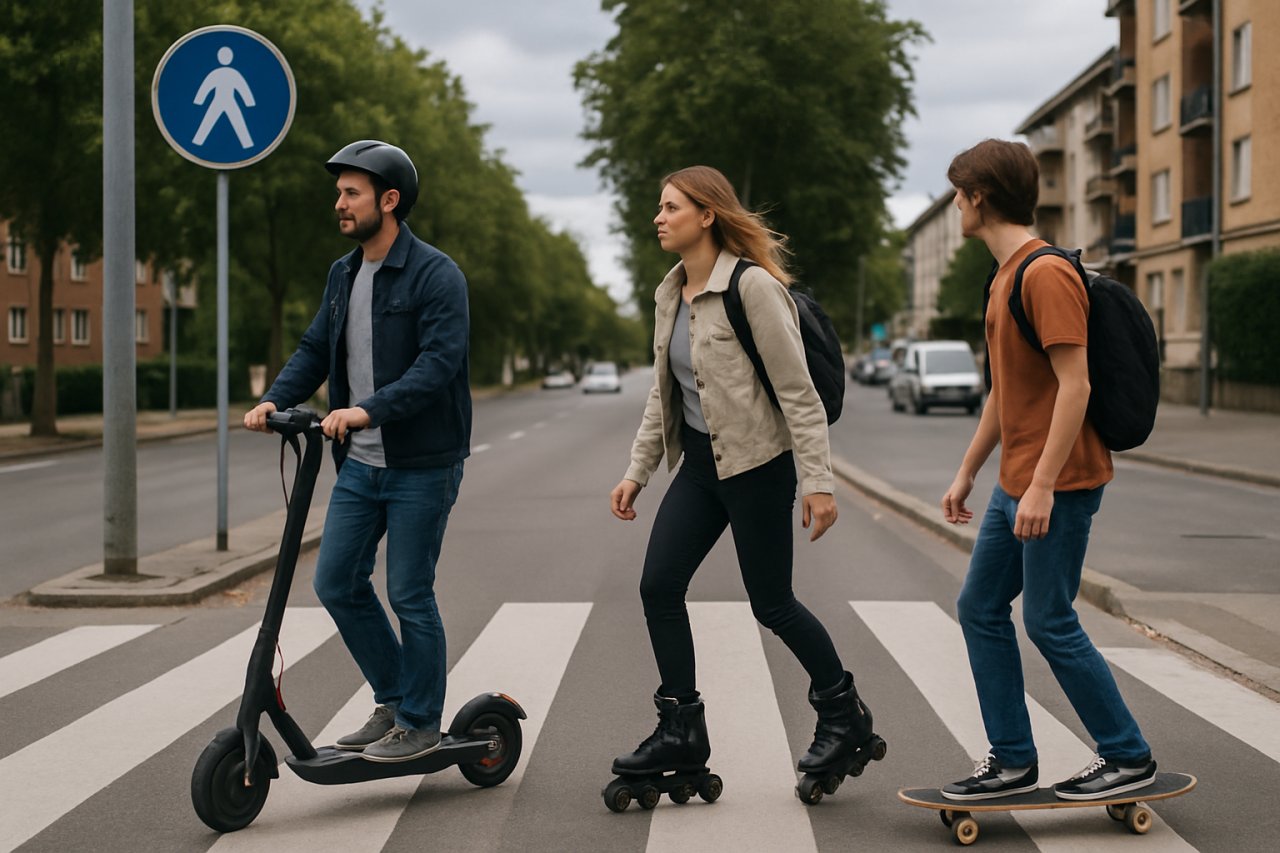 Circuler en 2026 avec une trottinette électrique, des rollers ou un skateboard : les règles à connaître et les pièges à éviter