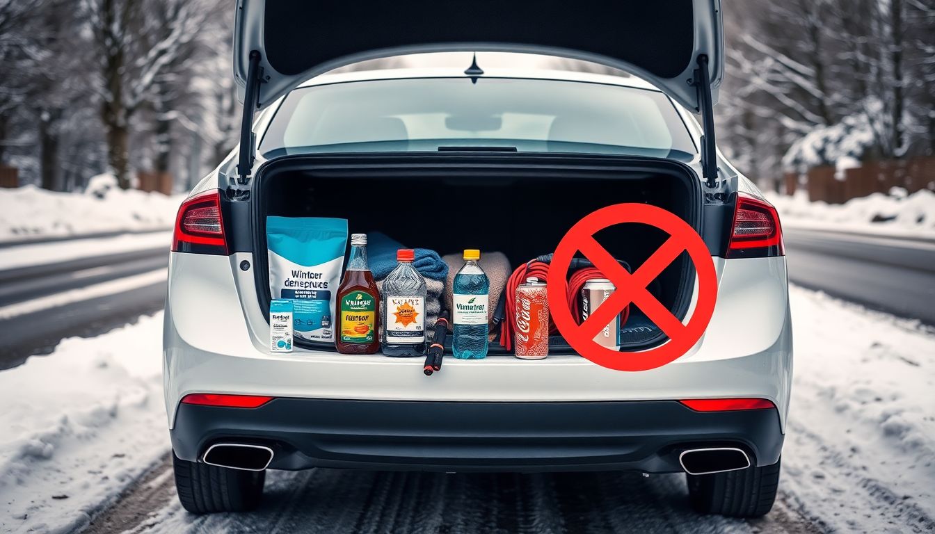 Les 5 produits à toujours avoir dans sa voiture en hiver (et 2 à éviter absolument)