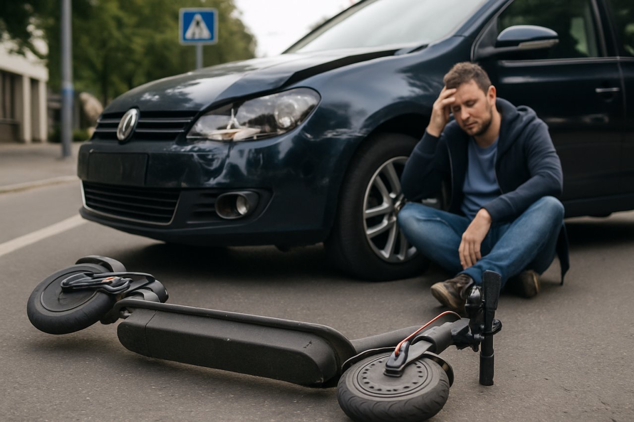 Trottinette électrique vs voiture : que se passe-t-il vraiment en cas d'accident ?